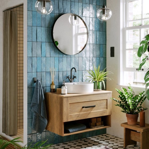 Мебель для ванной комнаты Aqwella Craft 80 дуб балтийский