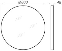 Мебель для ванной комнаты Aqwella Craft 80 дуб балтийский