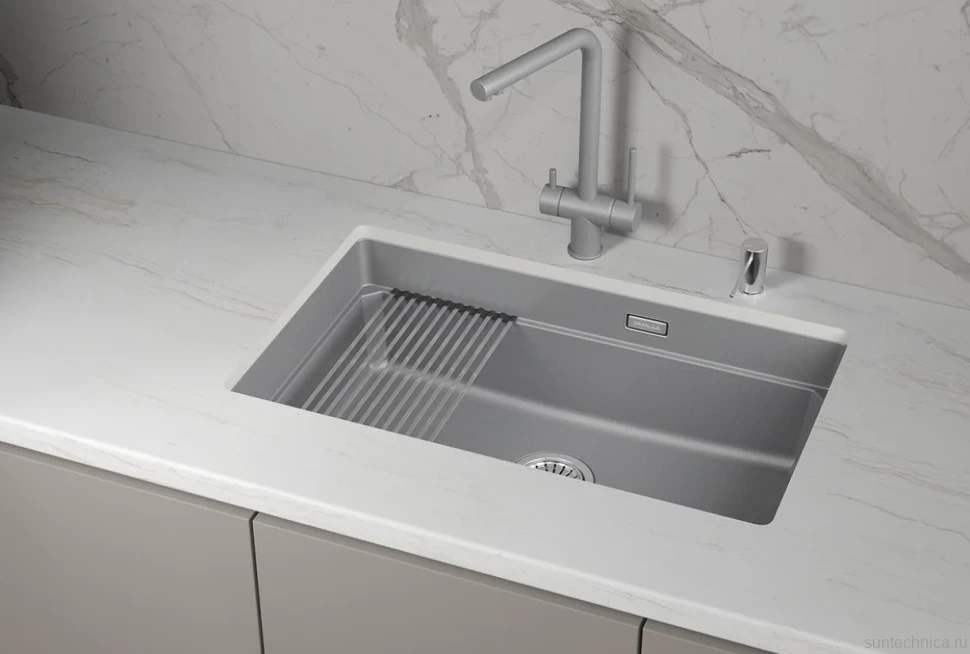 Мойка кухонная Granula Kitchen Space 7303iU алюминиум