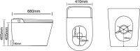 Умный унитаз напольный Abber Bequem AC1117S с функцией биде, импульсный смыв, с микролифтом