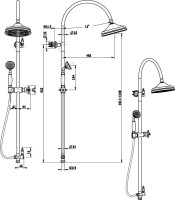Душевая стойка Boheme Imperiale 402
