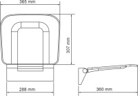 Сиденье для душа Wasserkraft SS403 белое
