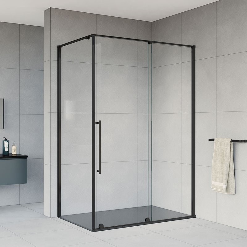 Душевой уголок Vincea Arno VSR-1A9012CLB 120x90 см, профиль черный
