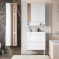 Мебель для ванной комнаты AQUATON Сканди 70 белый глянец, белый матовый