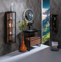 Мебель для ванной комнаты Armadi Art Loft 80 dark wood, напольная