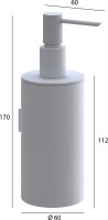 Дозатор Boheme Uno 10977-SGM shine gun metal