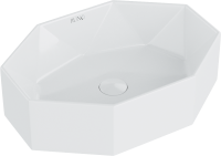 Тумба с раковиной Runo Орлеан 60 подвесная, зеленая, дуб натуральный