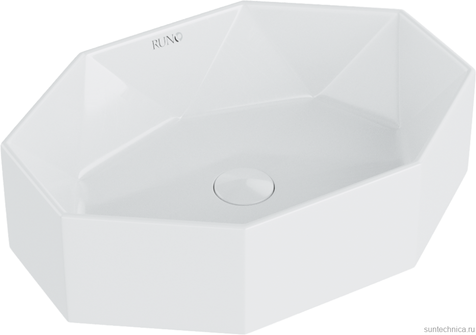 Тумба с раковиной Runo Орлеан 60 подвесная, зеленая, дуб натуральный