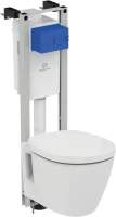 Комплект Унитаз подвесной Ideal Standard Connect + Крышка E712701 с микролифтом, петли хром + Инсталляция Prosys Eco Frame M