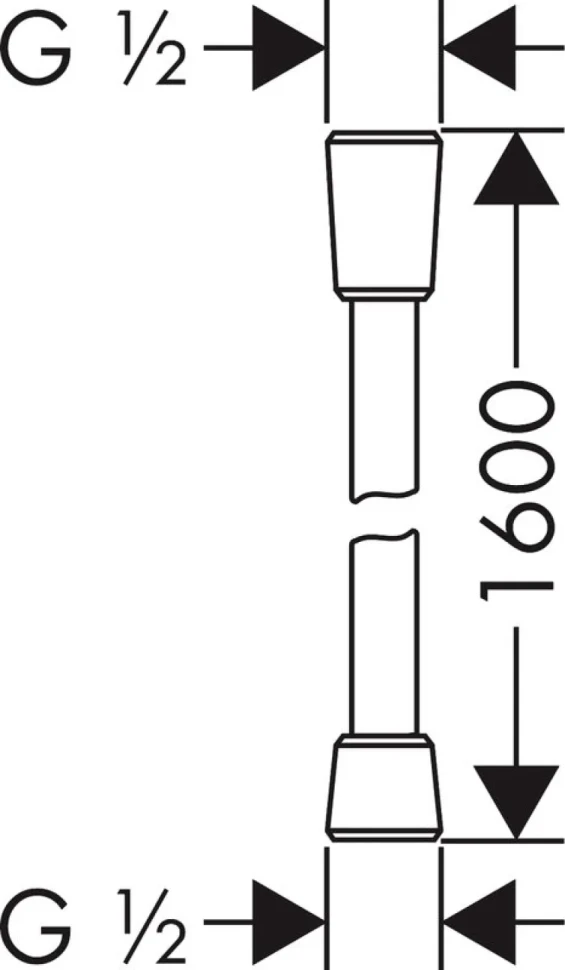 Душевой шланг Hansgrohe Isiflex 28276700 белый матовый