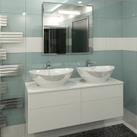 Тумба под раковину Orange Otto 130 белый глянец