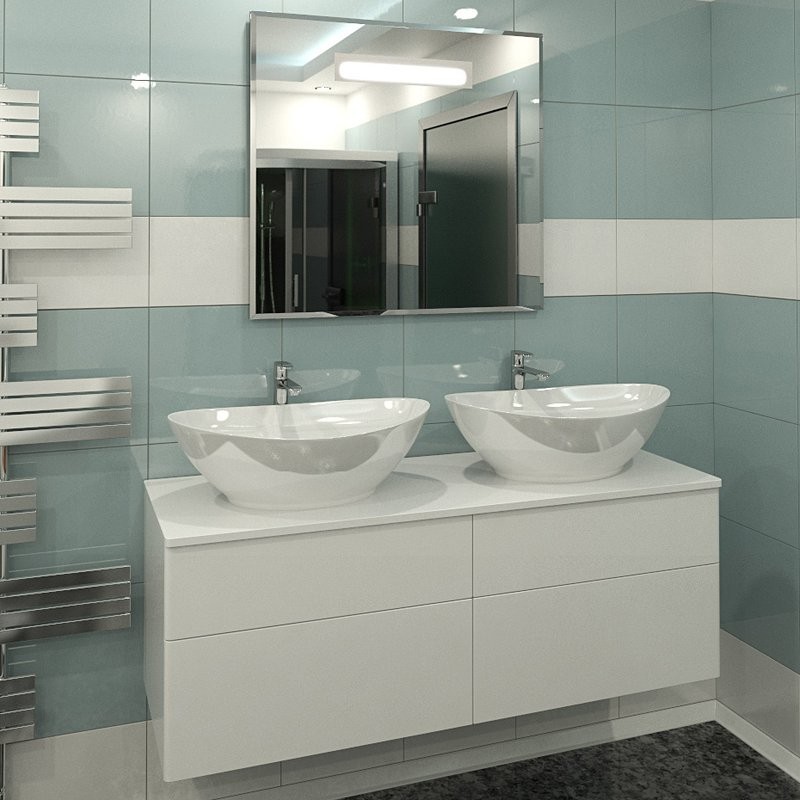 Тумба под раковину Orange Otto 130 белый глянец