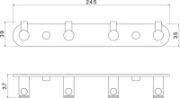 Крючок AQUATEK Европа AQ4123MB черный матовый