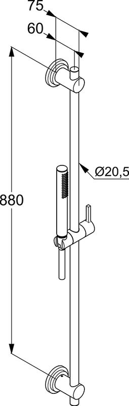 Душевой гарнитур Kludi Nova Fonte Classic 2084005-25