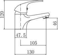 Смеситель для раковины Fashun A1003 хром Смеситель для раковины Fashun A1003 хром