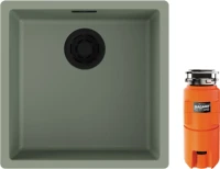 Комплект Мойка Omoikiri Yamakawa 45-Integra-WG wind green + Измельчитель Nagare slim 1250 Комплект Мойка Omoikiri Yamakawa 45-Integra-WG wind green + Измельчитель Nagare slim 1250