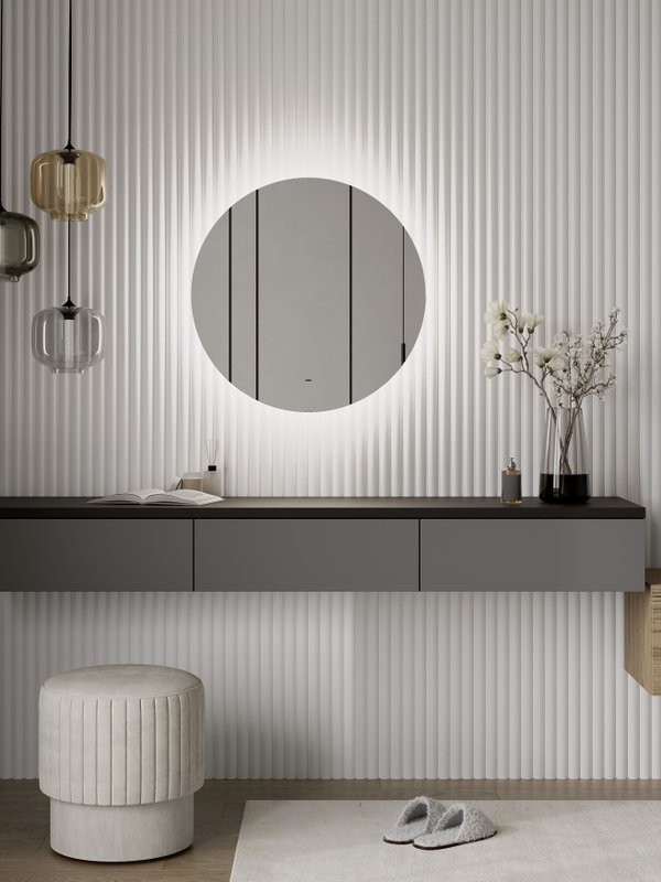 Зеркало круглое CONTINENT Led Ajour 65 см, сенсорное, с подсветкой