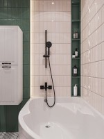 Смеситель для ванны с душем STWORKI Брамминг S40100BK матовый чёрный Смеситель для ванны с душем STWORKI Брамминг S40100BK матовый чёрный