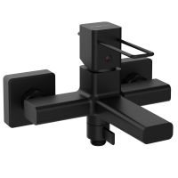 Смеситель для ванны с душем STWORKI Брамминг S40100BK матовый чёрный Смеситель для ванны с душем STWORKI Брамминг S40100BK матовый чёрный