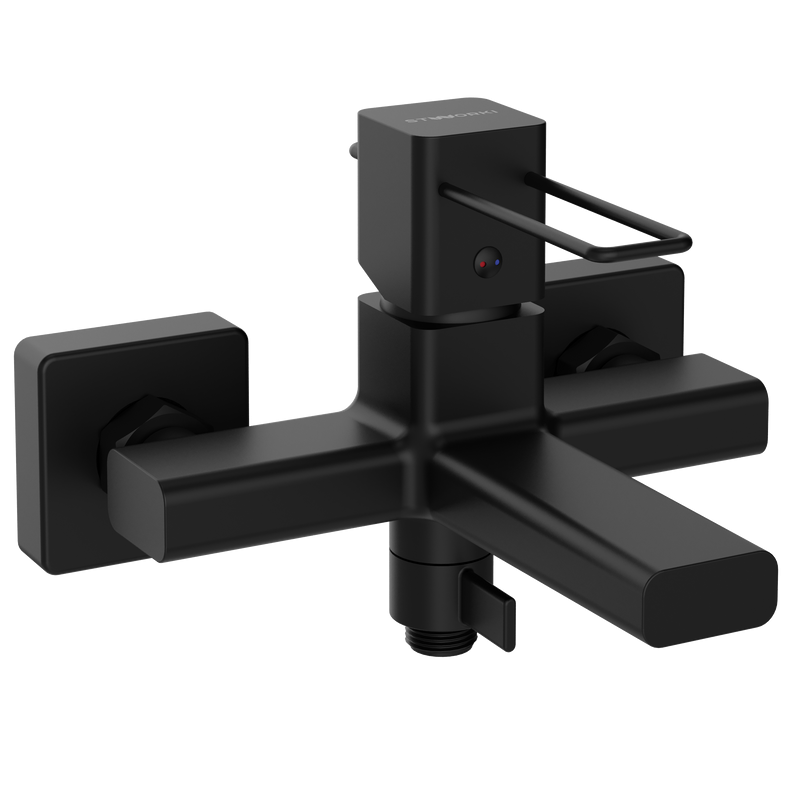 Смеситель для ванны с душем STWORKI Брамминг S40100BK матовый чёрный