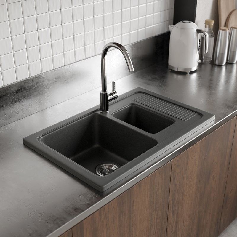 Мойка кухонная Domaci Парма 77-49-225 антрацит