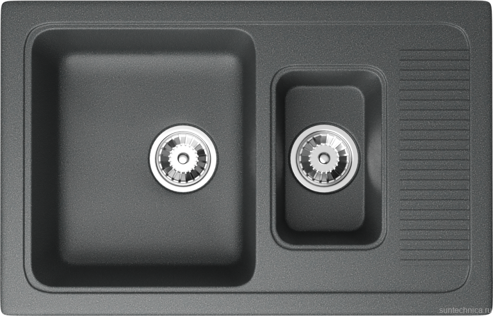 Мойка кухонная Domaci Парма 77-49-225 антрацит