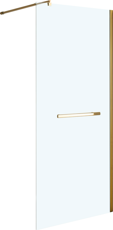 Душевая перегородка Niagara Nova NG-641-90 GOLD 90x195 профиль золото, стекло прозрачное