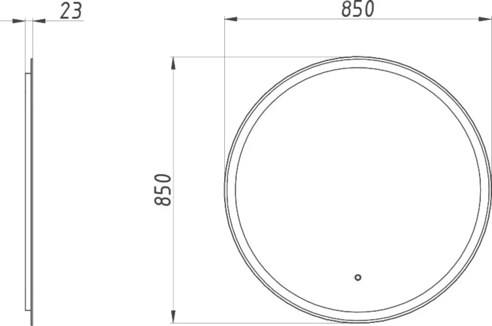 Зеркало круглое ASB-Woodline Марика 85 круглое