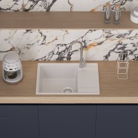 Мойка кухонная Domaci Палермо PR-650-001 белая Мойка кухонная Domaci Палермо PR-650-001 белая