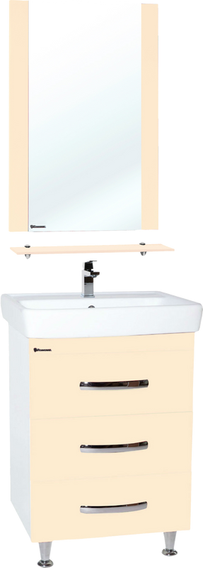 Мебель для ванной комнаты Bellezza Рокко 50 напольная, бежевая