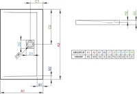 Поддон для душа Radaway Argos D 90x140 с сифоном Поддон для душа Radaway Argos D 90x140 с сифоном