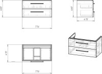 Мебель для ванной комнаты Cersanit Lara 80 белая Мебель для ванной комнаты Cersanit Lara 80 белая