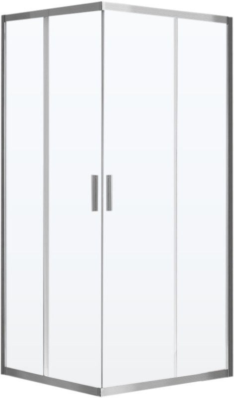 Душевой уголок Vincea Garda VSS-1G1212CLBN 120x120 см, профиль брашированный никель, стекло прозрачное