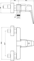 Смеситель для душа Paini Bari RTYO511 черный