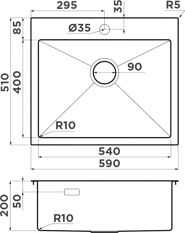 Комплект Мойка Omoikiri Akisame 59-GM 4973096 вороненая сталь + Измельчитель Nagare slim 1250