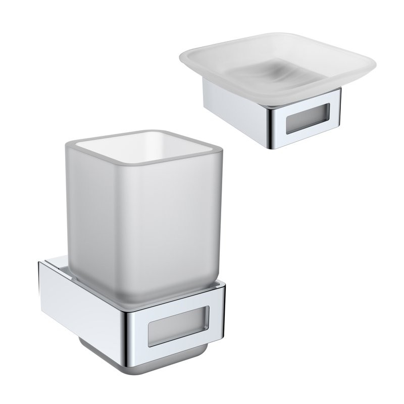 Набор Стакан Boheme Q 10944-CR + Мыльница 10943-CR