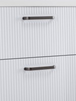 Мебель для ванной комнаты BelBagno Due 50 ручки матовый темный никель, белый металлик