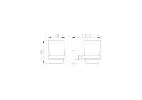 Стакан Wonzon & Woghand WW-8921 хром Стакан Wonzon & Woghand WW-8921 хром