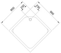 Поддон для душа Royal Bath HP RB 90HP Поддон для душа Royal Bath HP RB 90HP