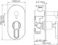 Душевой комплект Wasserkraft A16830