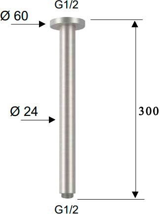 Кронштейн для верхнего душа Remer SS347N30 30 см