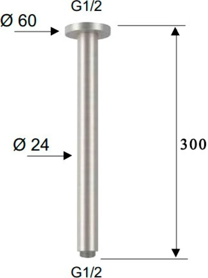 Кронштейн для верхнего душа Remer SS347N30 30 см