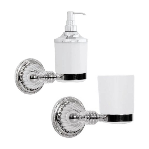 Набор Стакан Boheme Hermitage Chrome 10383 + Дозатор 10397