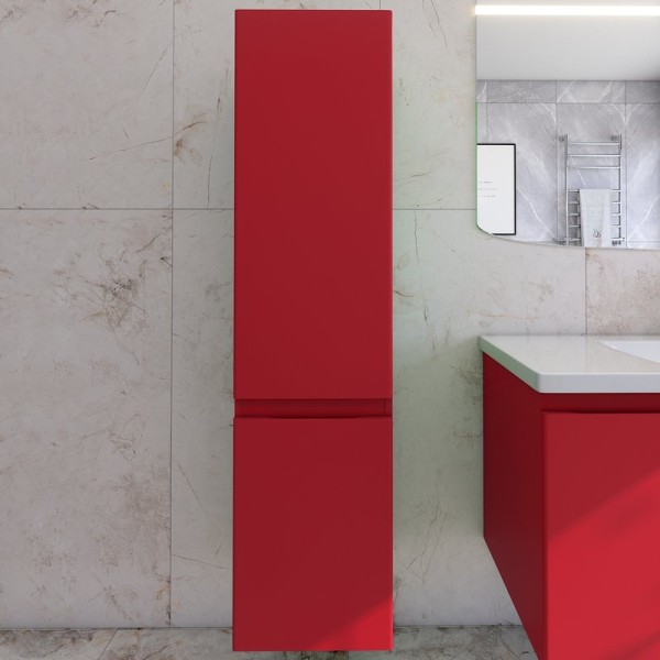 Шкаф-пенал для ванной Caprigo Forte 35 R красный