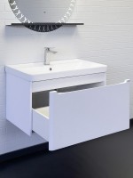 Мебель для ванной комнаты Comforty Арзамас 80-1 подвесная, матовая белая