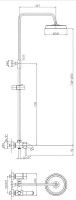Душевая стойка Haiba HB2407 хром