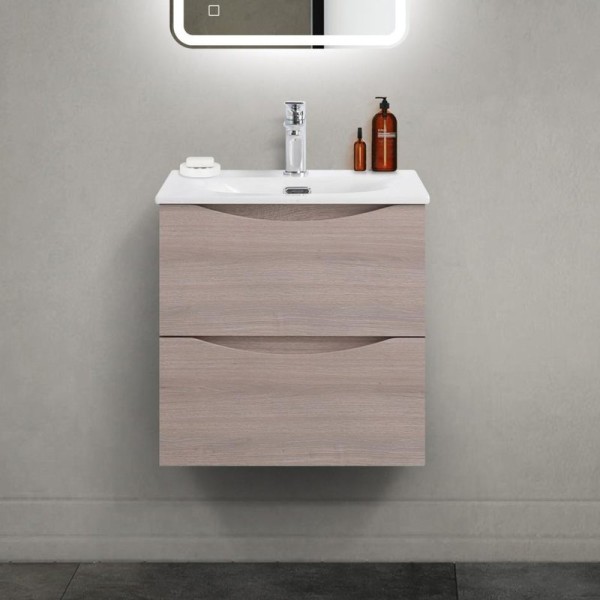 Тумба под раковину BelBagno Marino-cer-mini 50 подвесная, rovere grigio