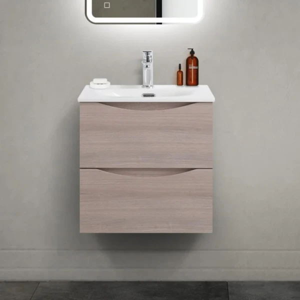 Тумба под раковину BelBagno Marino-cer-mini 50 подвесная, rovere grigio