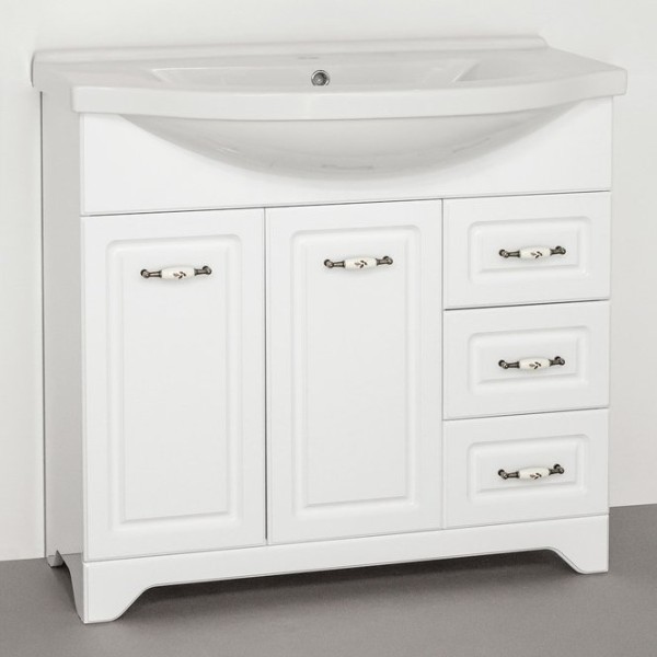 Тумба под раковину Style Line Олеандр-2 90 Люкс, белая