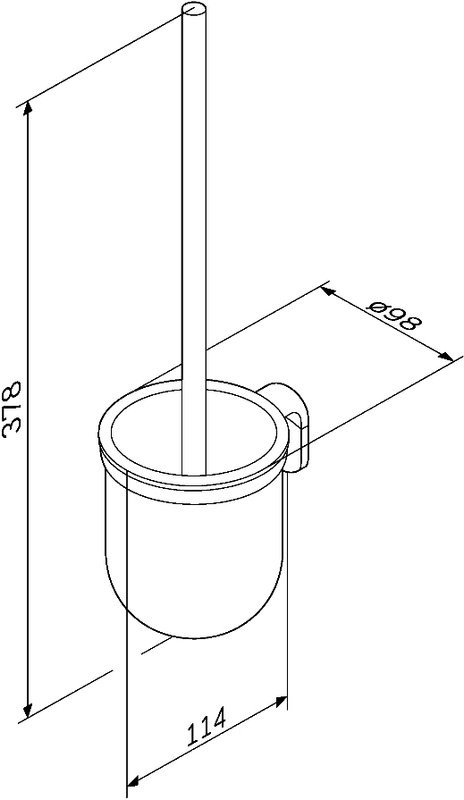 Набор Держатель AM.PM X-Joy A84341422 + Ершик A8433322